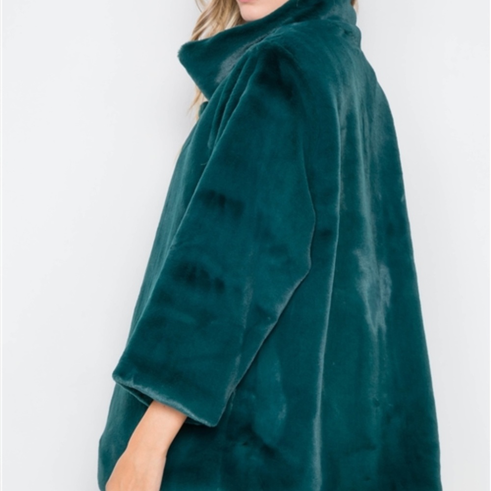 EMERALD GREEN COAT - Picture 3 of 4